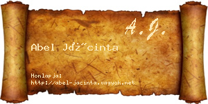 Abel Jácinta névjegykártya